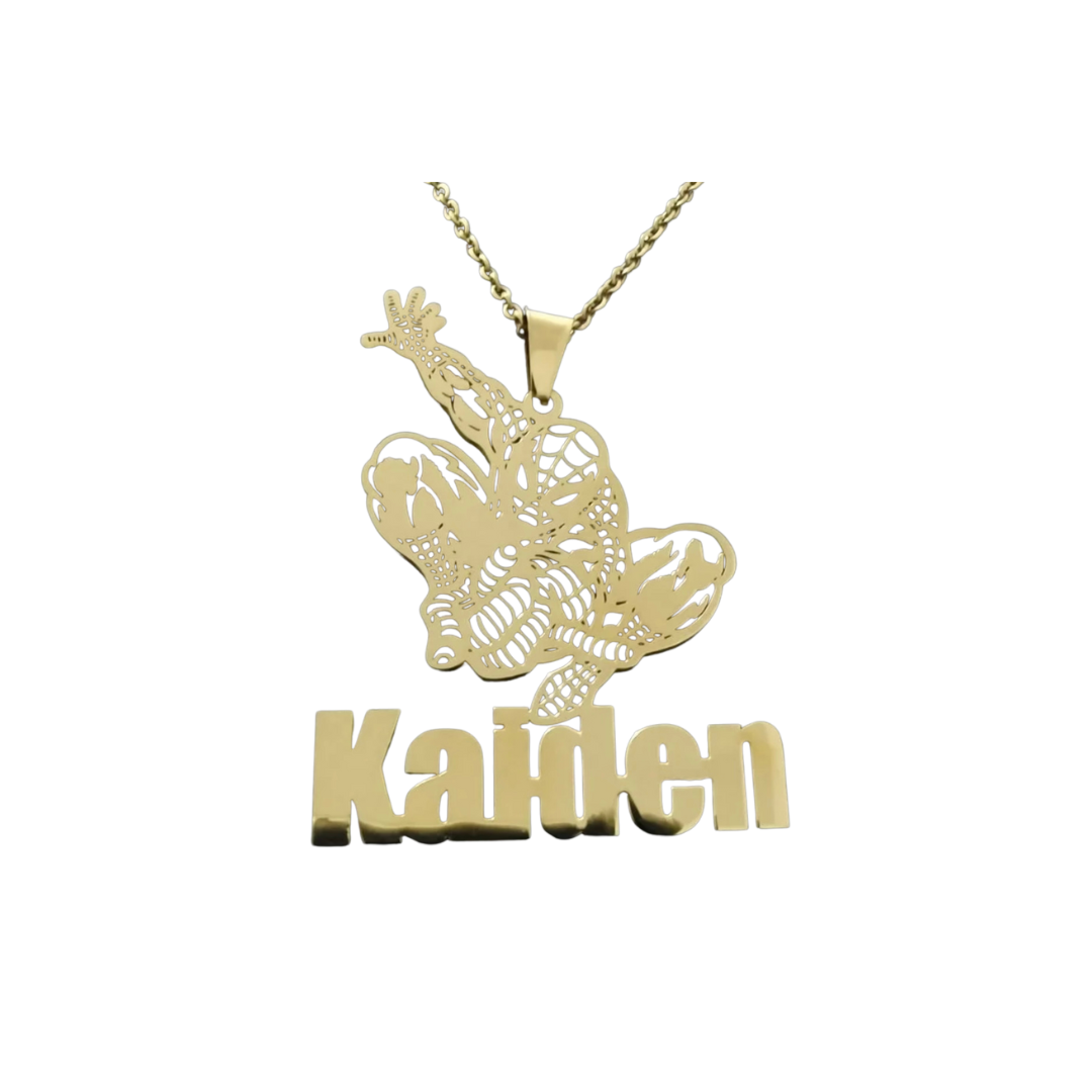 Kid’s Solid Character Name Necklace