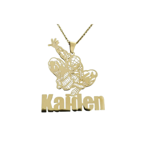 Kid’s Solid Character Name Necklace