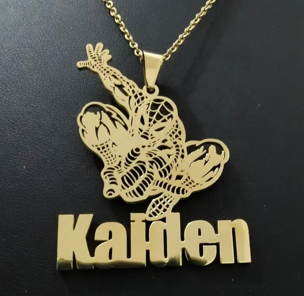 Kid’s Solid Character Name Necklace