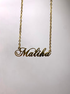 “Posh” Name Necklace